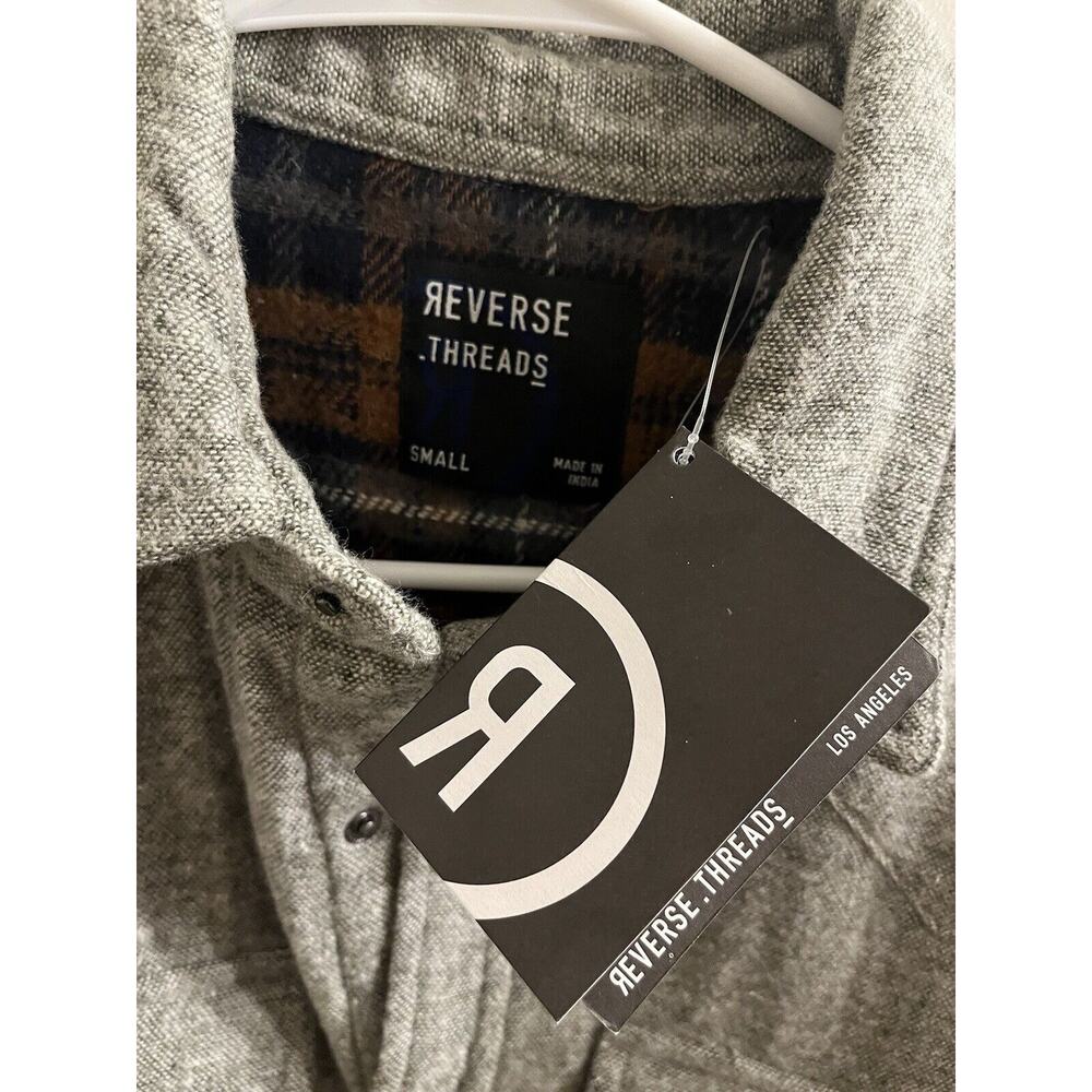 NWT Reverse Threads‎ Jacket Mens Size S Snap Butt… - image 3